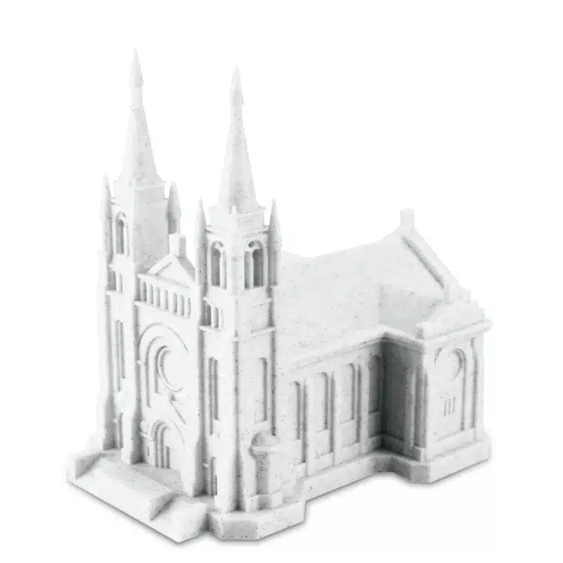 Model štampan Stone PLA Marble filamentom – realističan mermerni efekat za arhitektonske projekte