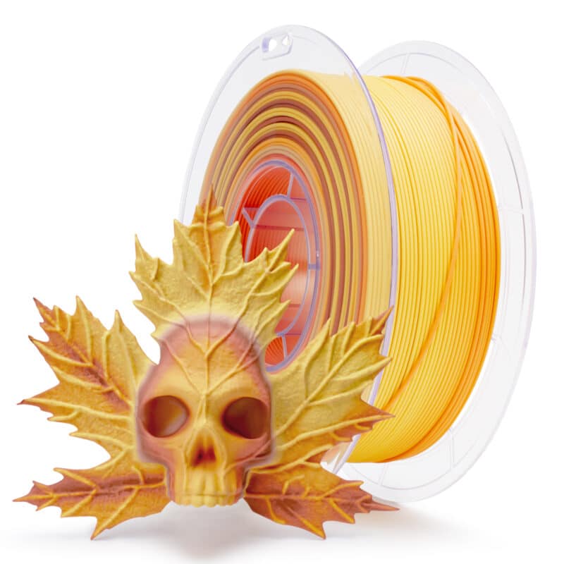 ZIRO Fast Gradient Matte PLA Falling Leaves filament na kalemu, 1.75 mm, mat jesenji gradient