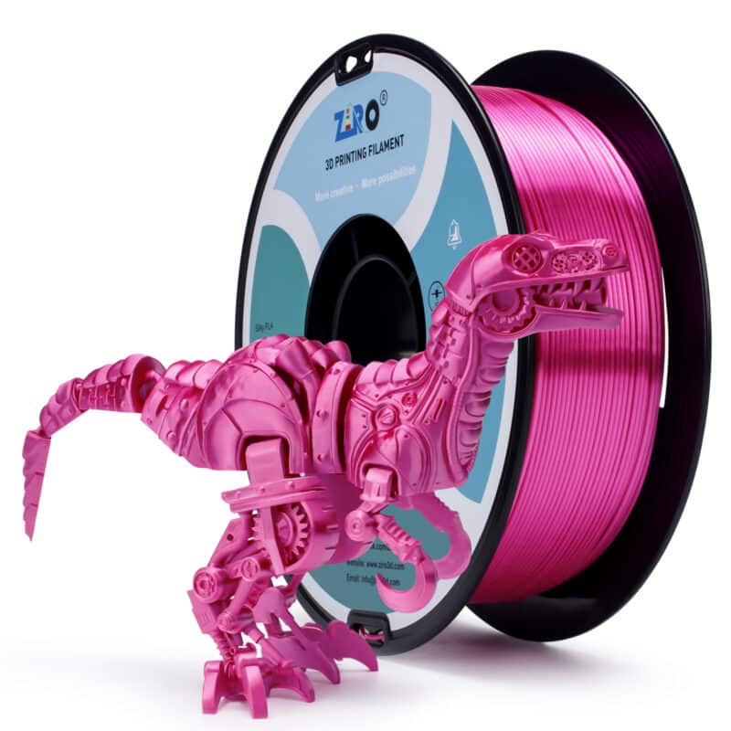 ZIRO Silk PLA Rose filament na kalemu sa sjajnom ružičastom nijansom