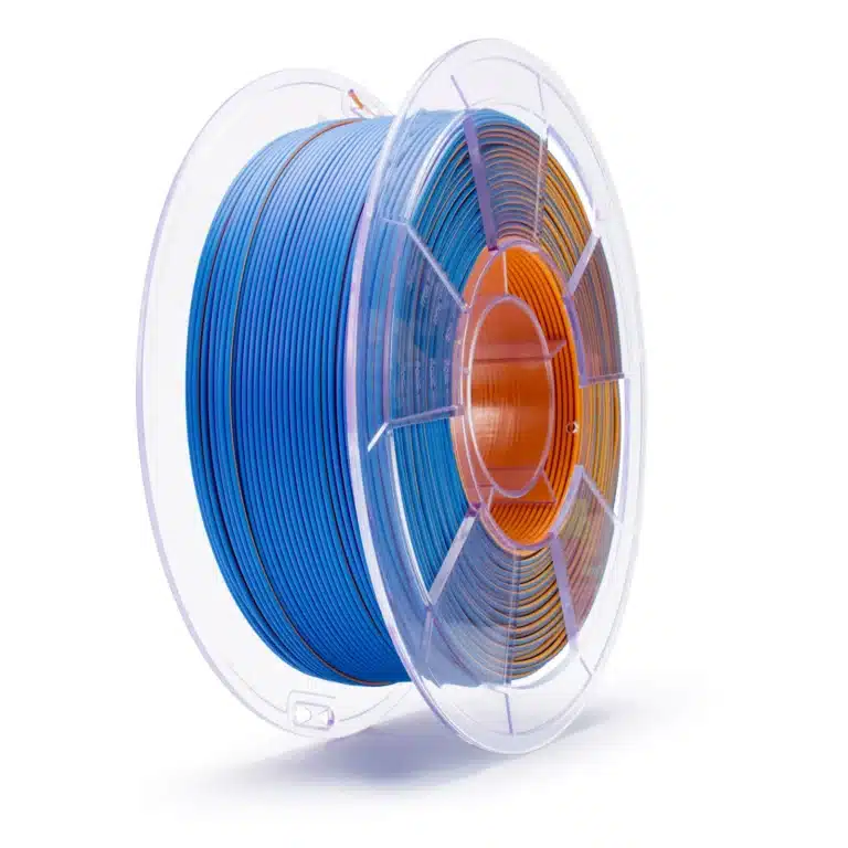 ZIRO Tri-Color Matte PLA Purple Sunset filament na kalemu, mat završnica sa trobojnim prelazima ljubičaste, roze i toplih sunset tonova, prečnik 1.75 mm.