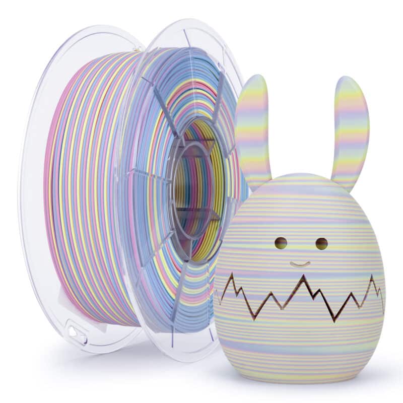 multicolor stripes matte pla marshmallow stripes filamentsa pastelnim višebojnim prugama