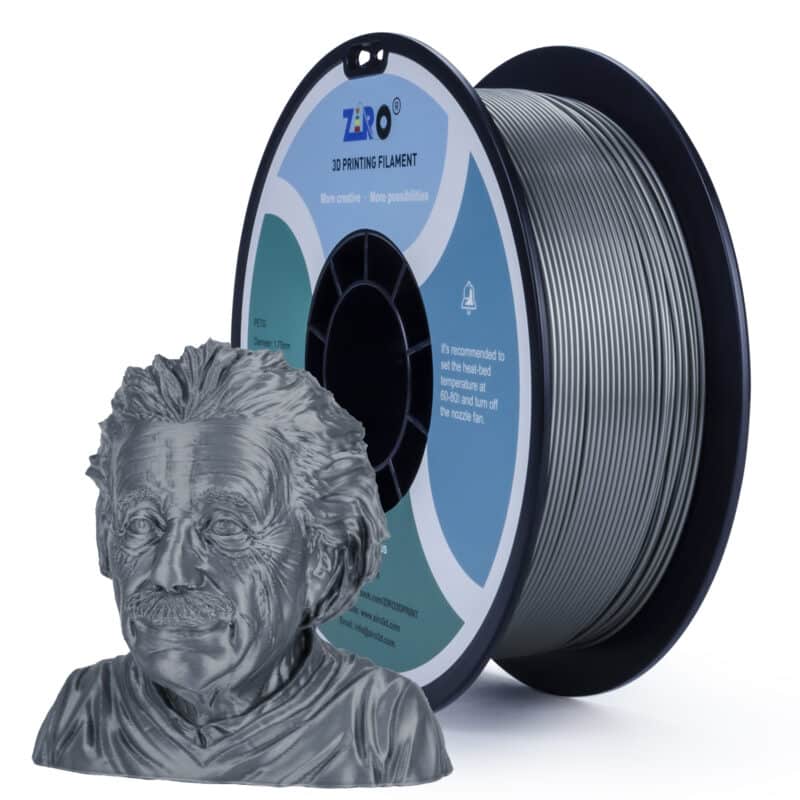 ZIRO PETG Silver filament na kalemu u elegantnoj srebrnoj nijansi