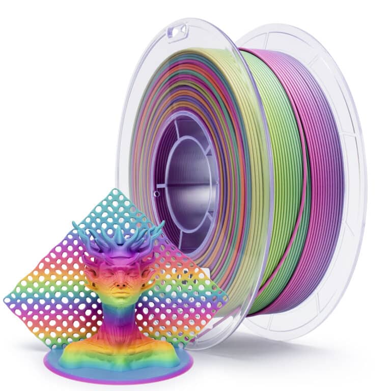 Fast gradient matte pla rainbow blaze filament ZIRO na kalemu, 1.75 mm, mat višebojni gradient