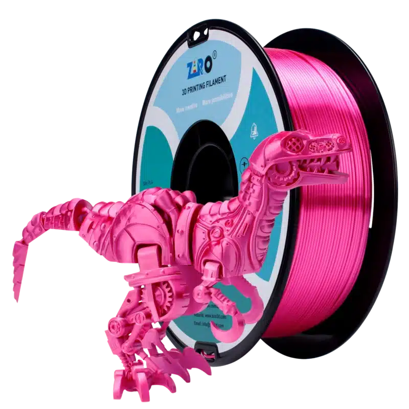 ZIRO Silk PLA Rose filament na kalemu sa sjajnom ružičastom nijansom