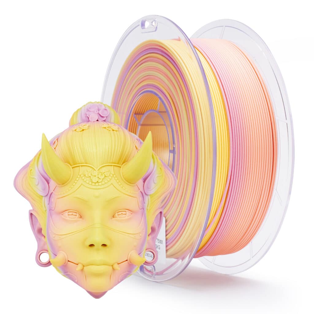 ZIRO Fast Gradient Matte PLA Sunlit Petal filament na kalemu, 1.75 mm, mat višebojni gradient