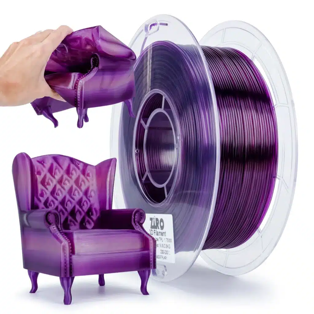 TPU Filament Flex Amethyst Shore 95A 1.75 mm