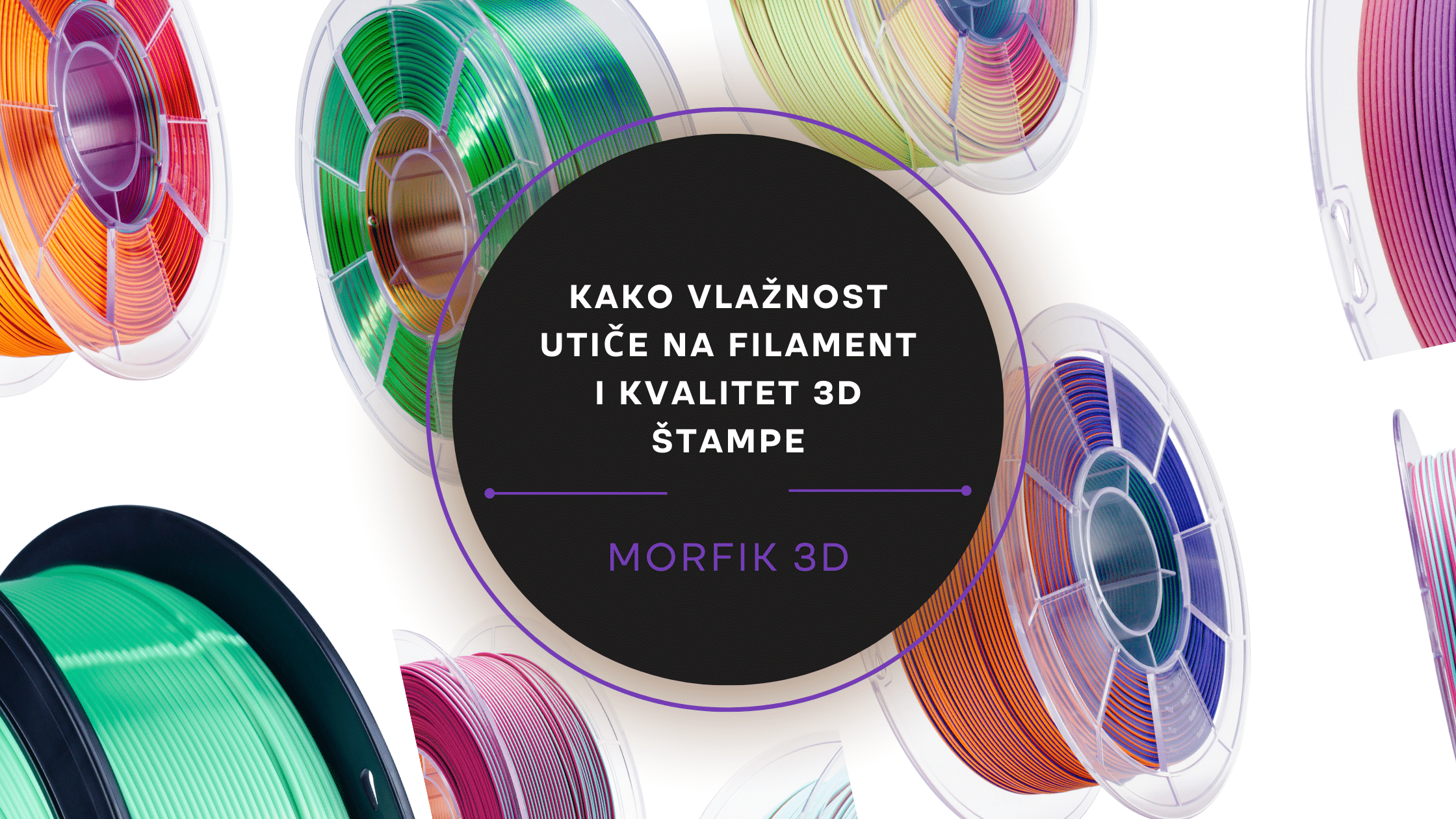 Vlažan filament tokom 3D štampe – mehurići i para iz nozle
