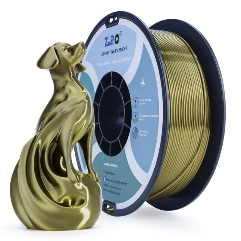 ZIRO Silk PLA Bronze u bronzanoj boji prečnika 1.75 mm sa visokim svilenkastim sjajem