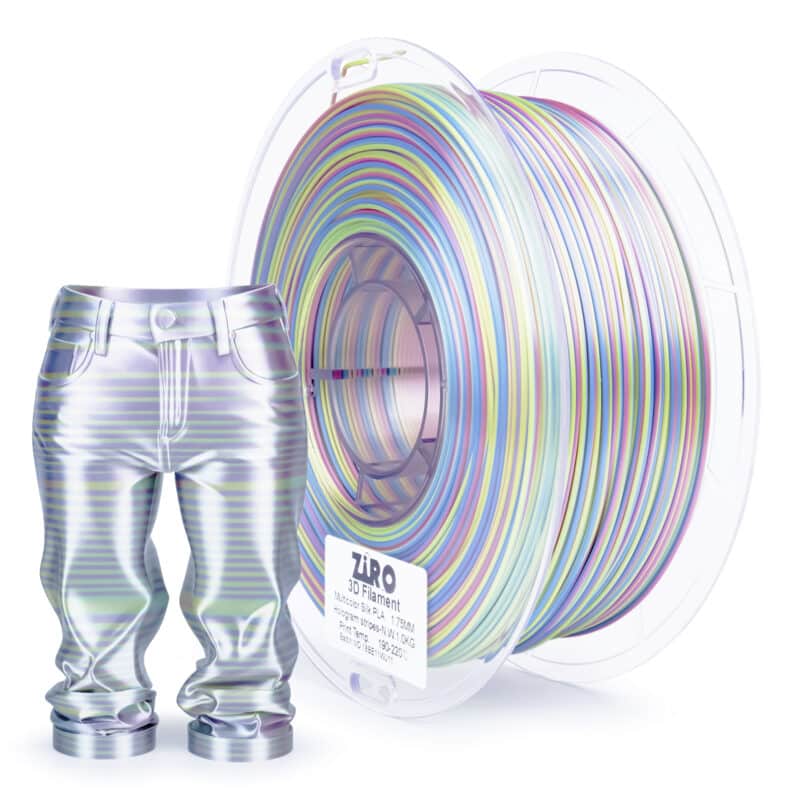 ZIRO Stripes Silk PLA Hologram Stripes filament prečnika 1.75 mm sa sjajnim višebojnim prugama