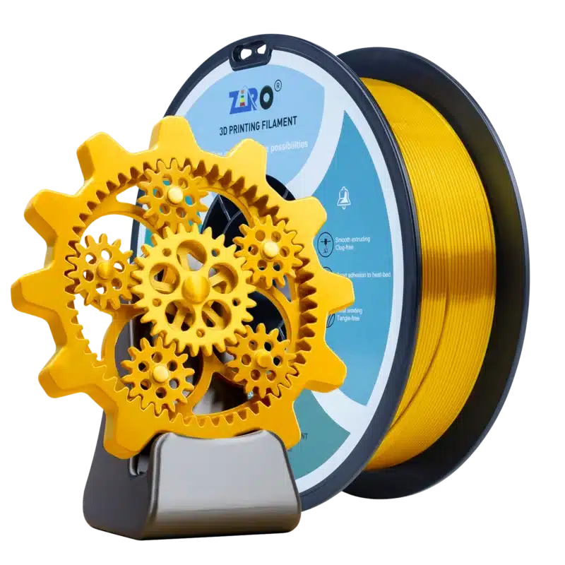 ZIRO Silk PLA Gold filament u luksuznoj zlatnoj boji prečnika 1.75 mm sa svilenkastim sjajem