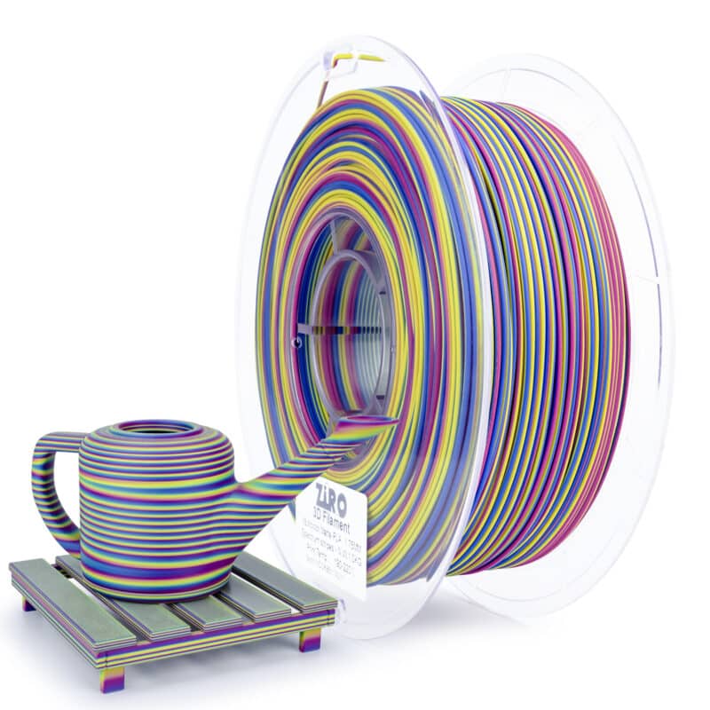 ZIRO Stripes Matte PLA Spectrum Stripes filament prečnika 1.75 mm sa višebojnim prugama i mat površinom